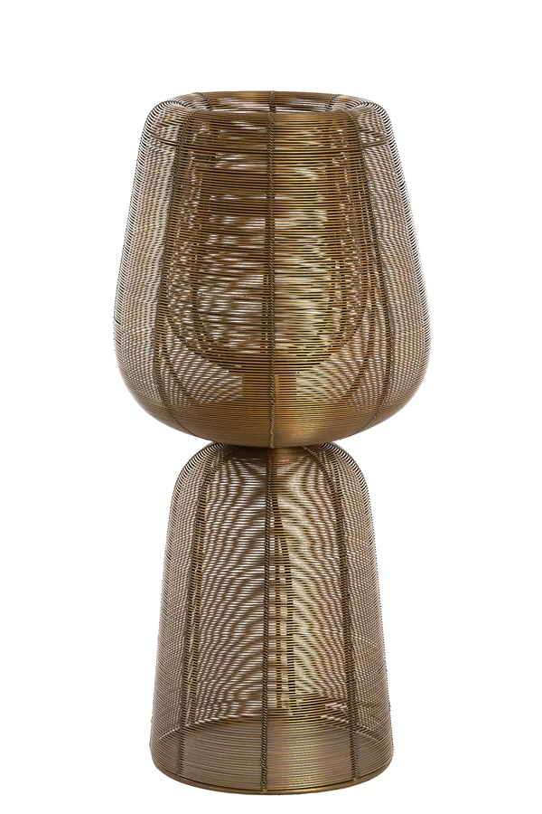 Tafellamp 24x54cm Aboso Antique Brons