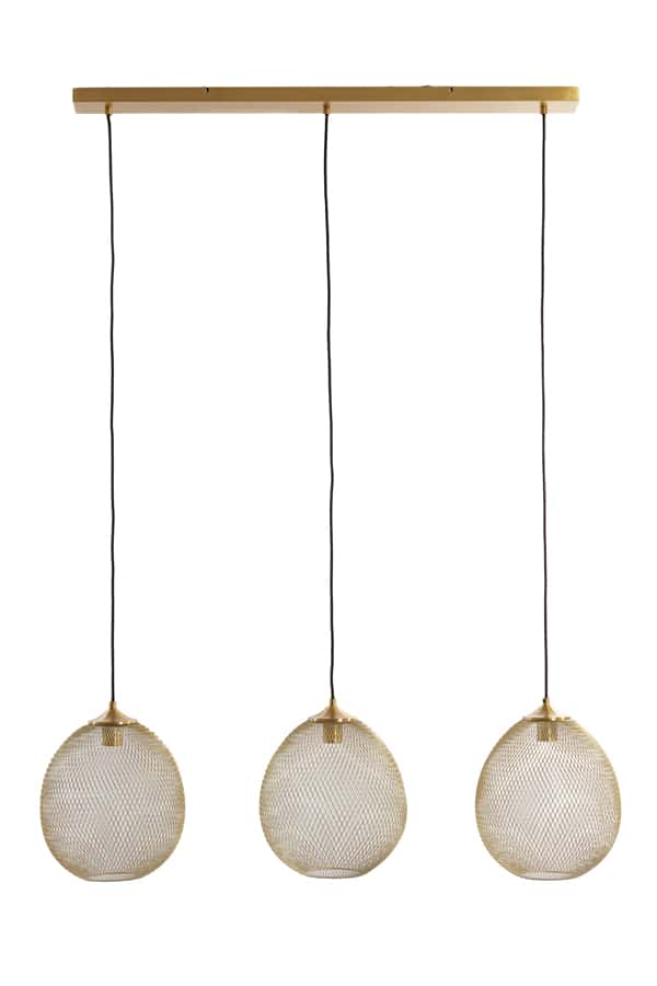 Hanglamp 3l 104x30x34 Cm Moroc Goud