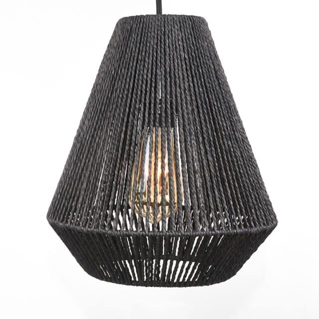 Label51 Hanglamp Ibiza 8211 Zwart 8211 Jute 8211 2 Lichts