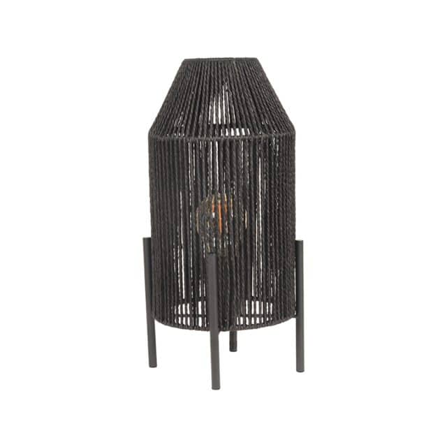 Label51 Tafellamp Ibiza 8211 Zwart 8211 Jute