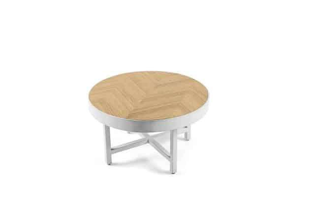 Salontafel Lennox 8211 Rond 74 Cm 8211 L350 Eiken