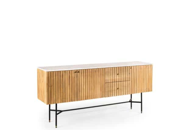 Dressoir 6433 8211 Acaciahout Naturel 8211 Marmer 8211 175 Cm 8211 B180 Naturel Dressoir 6433 8211 Acaciahout Naturel 8211 Marmer 8211 175 Cm 8211 B180 Naturel
