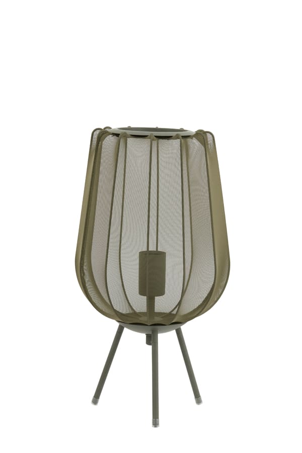Table Lamp 25 215 45 Cm Plumeria Dark Green