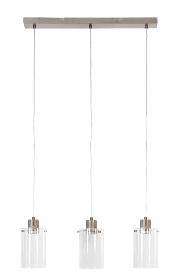 Hanging Lamp 3l 65x12x18 5 Cm Vancouver Nic Sat Glass