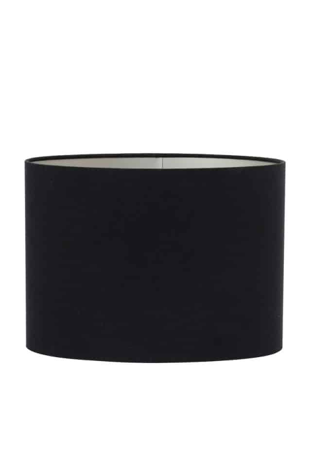 Shade Oval Straight Slim 30 15 25 Cm Velours Black Taupe