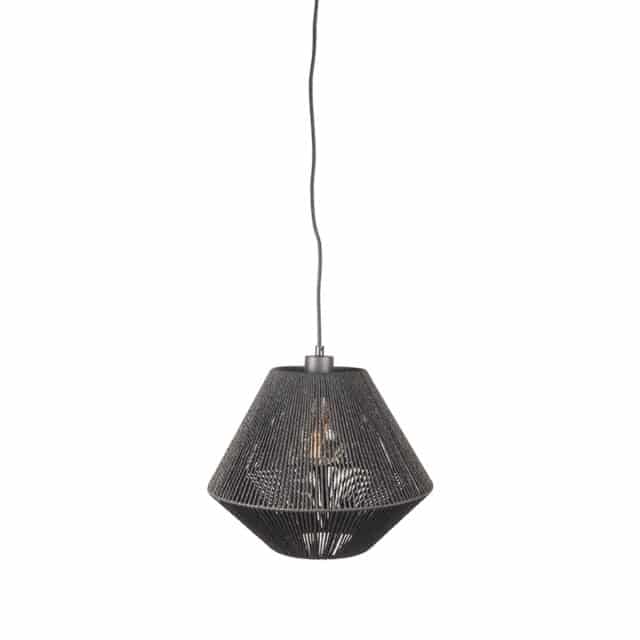 Label51 Hanglamp Ibiza 8211 Zwart 8211 Jute 8211 1 Lichts