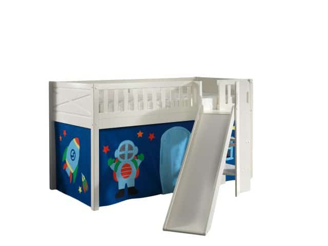 Deze Scott Combinatie Bestaat Uit De Hoogslaper Met Glijbaan En Het Astro Speelgordijn