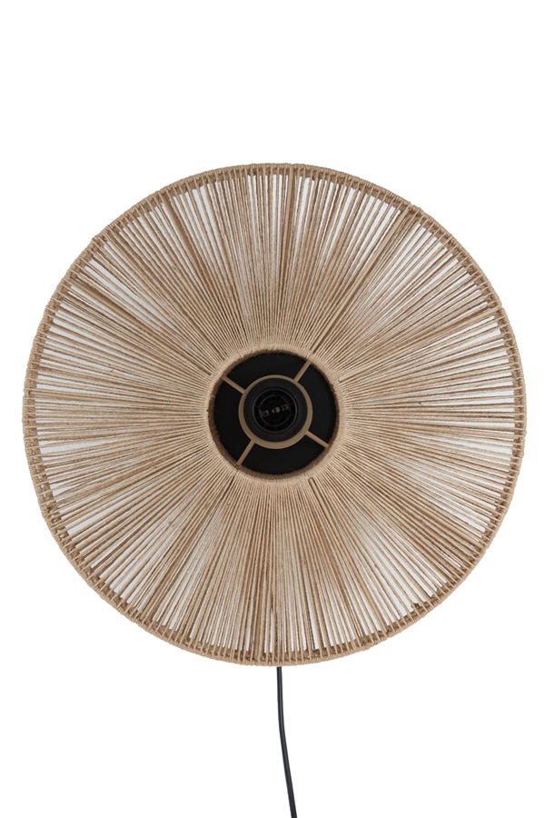 Wall Lamp 43 215 43 Cm Lyra Natural Matt Black
