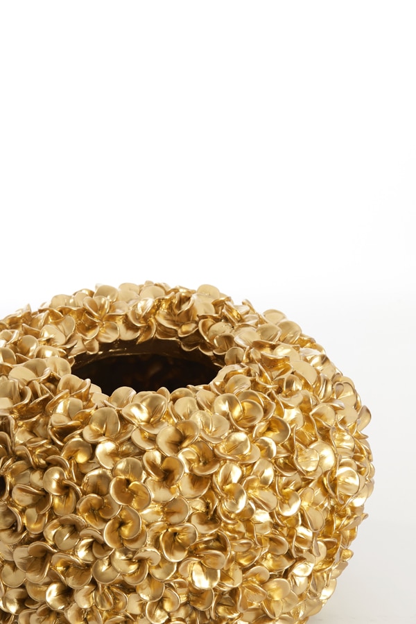 Vase Deco 38 215 23 Cm Phylia Gold