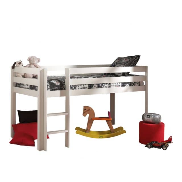Deze Pino Combinatie Bestaat Uit Een Witte Pino Hoogslaper En Een Speelgordijn Astro