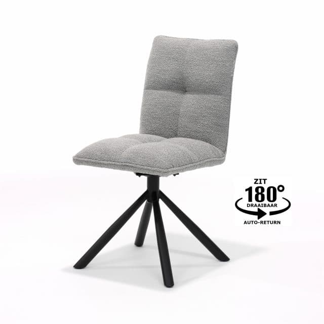 Leon Stoel Mt2 Stof Alpine Steel 149 Draaivoet 180
