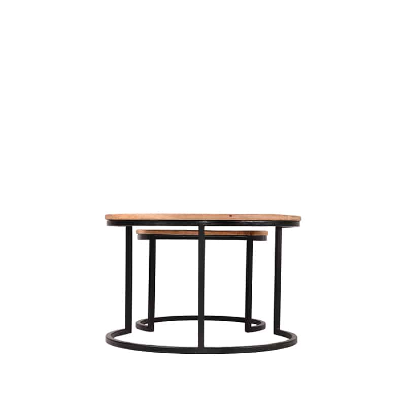 Label51 Salontafel Set Double 8211 Rough 8211 Mangohout