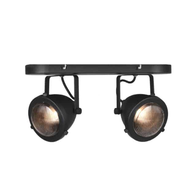Label51 Spot Moto Led 8211 Zwart 8211 Metaal 8211 2 Lichts