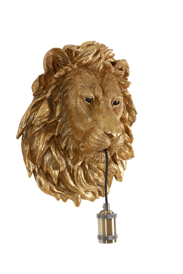 Wandlamp Lion 8211 Brons 8211 33 5x19x40 5cm