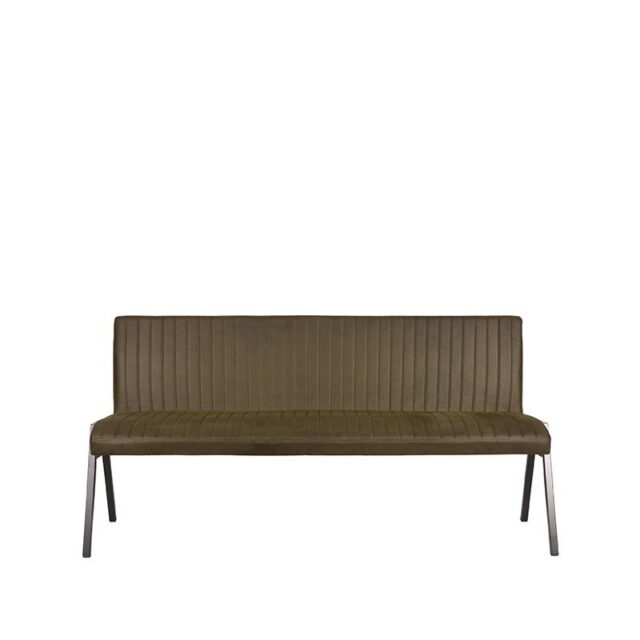 Label51 Eetkamerbank Matz 8211 Army Green 8211 Microfiber 8211 175 Cm