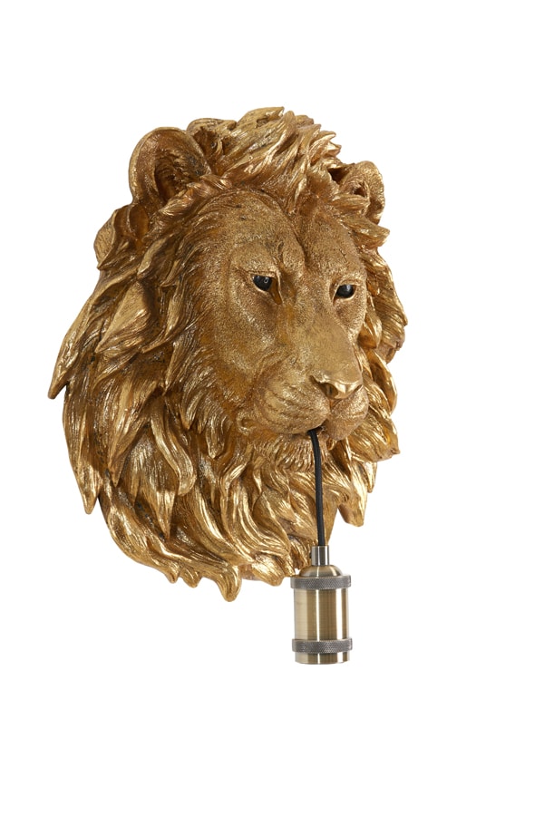 Wandlamp Lion 8211 Brons 8211 33 5x19x40 5cm