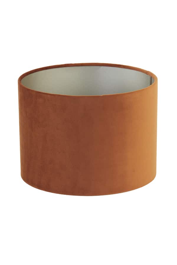 Cilinder Lampenkap Velours 8211 Terra 8211 40 215 30 Cm