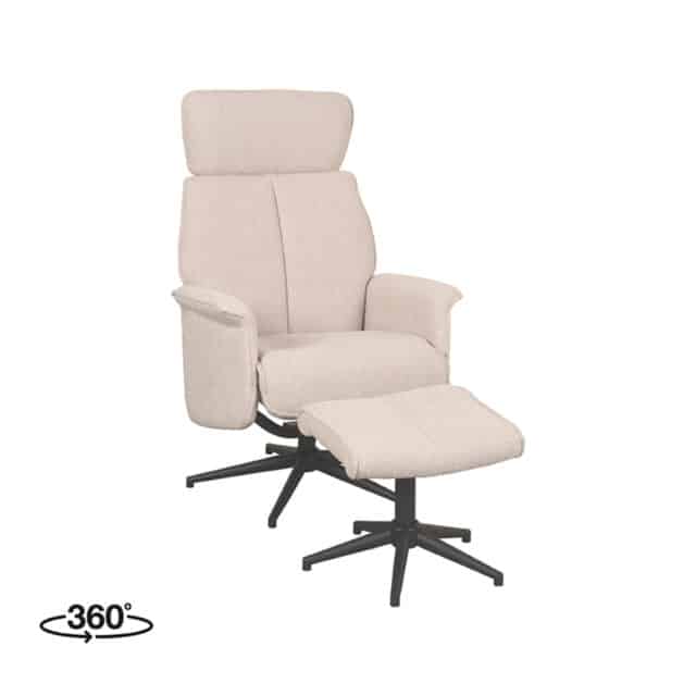 Relaxfauteuil Verdal Ottomane 77x79x109 Cm