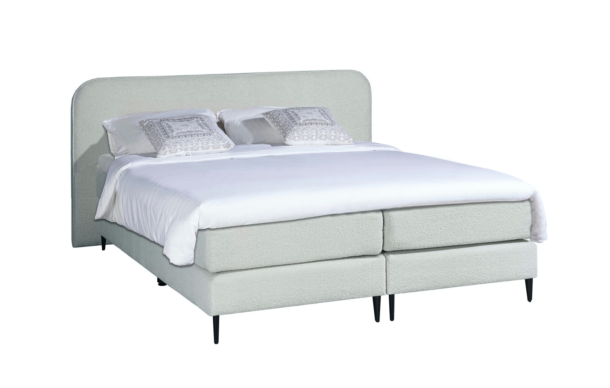 Mrgenn Boucl Boxspring Wit 140 215 210