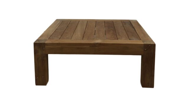 Hsm Collection Vierkante Tuinsalontafel Aruba 80x80x30 Naturel Teak