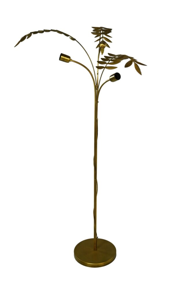 Hsm Collection Vloerlamp Palmtree 60x75x150 Goud Metaal