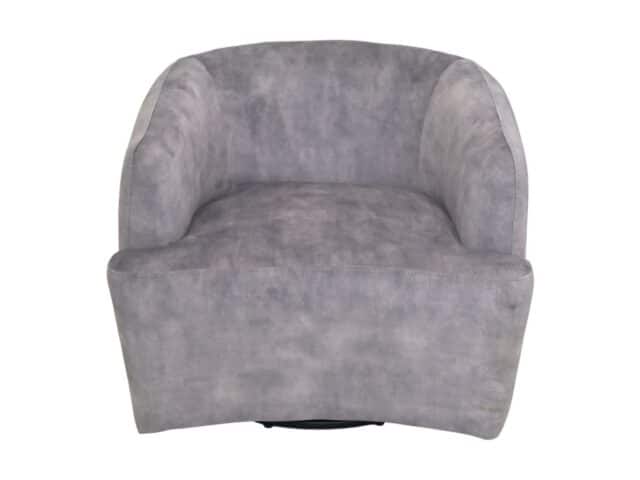 Hsm Collection Draaifauteuil Adore 180 80x77x71 Dolfijn Grijs Zwart Stof Metaal