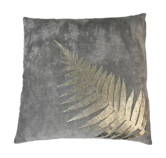 Hsm Collection Sierkussen Met Print 45 215 45 Licht Grijs Goud Stof