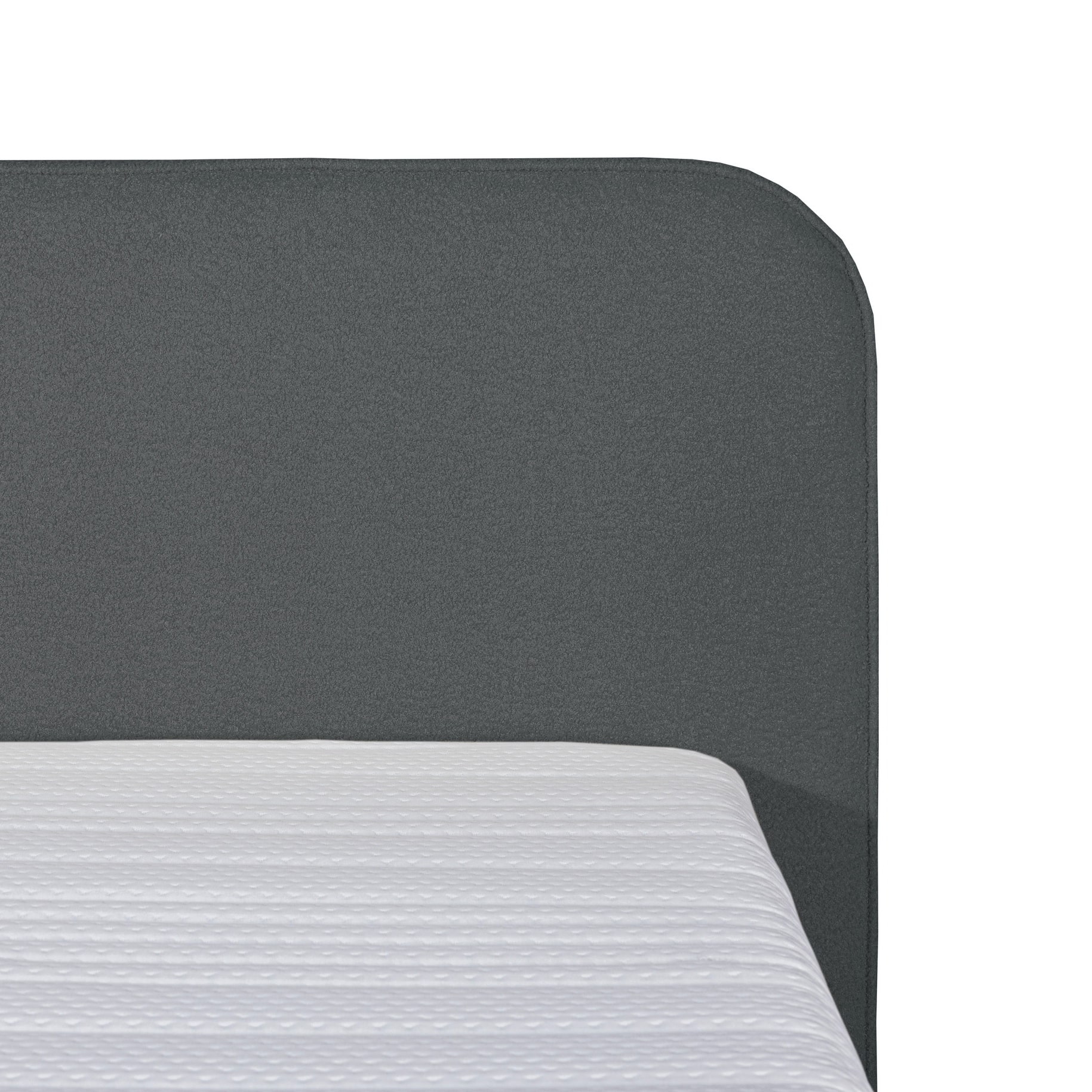 Mrgenn Boucl Eenpersoons Boxspring Antraciet 90 215 200