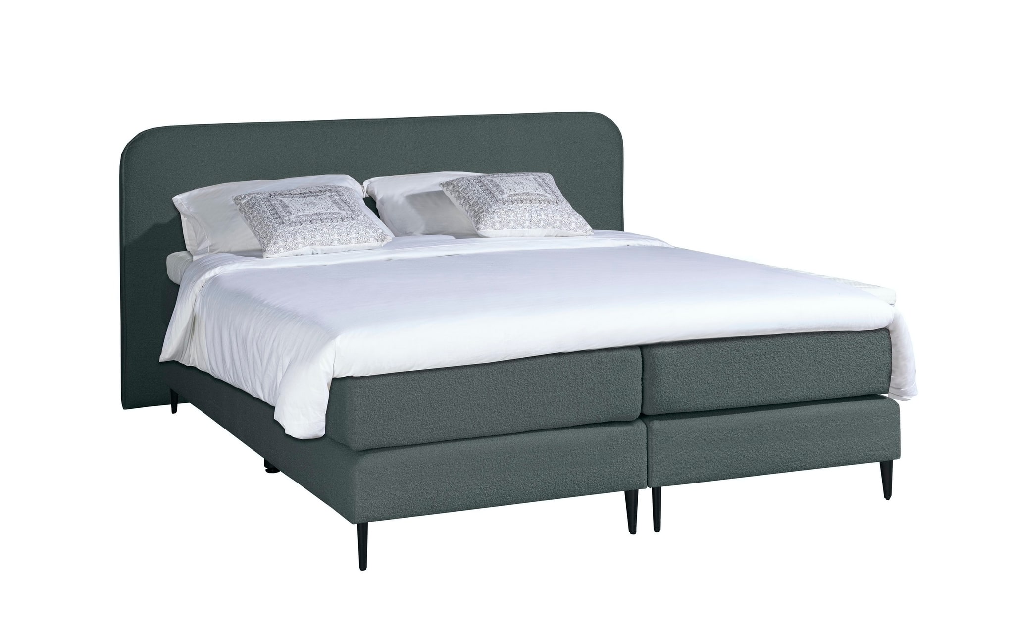 Mrgenn Boucl Boxspring Antraciet 140 215 200