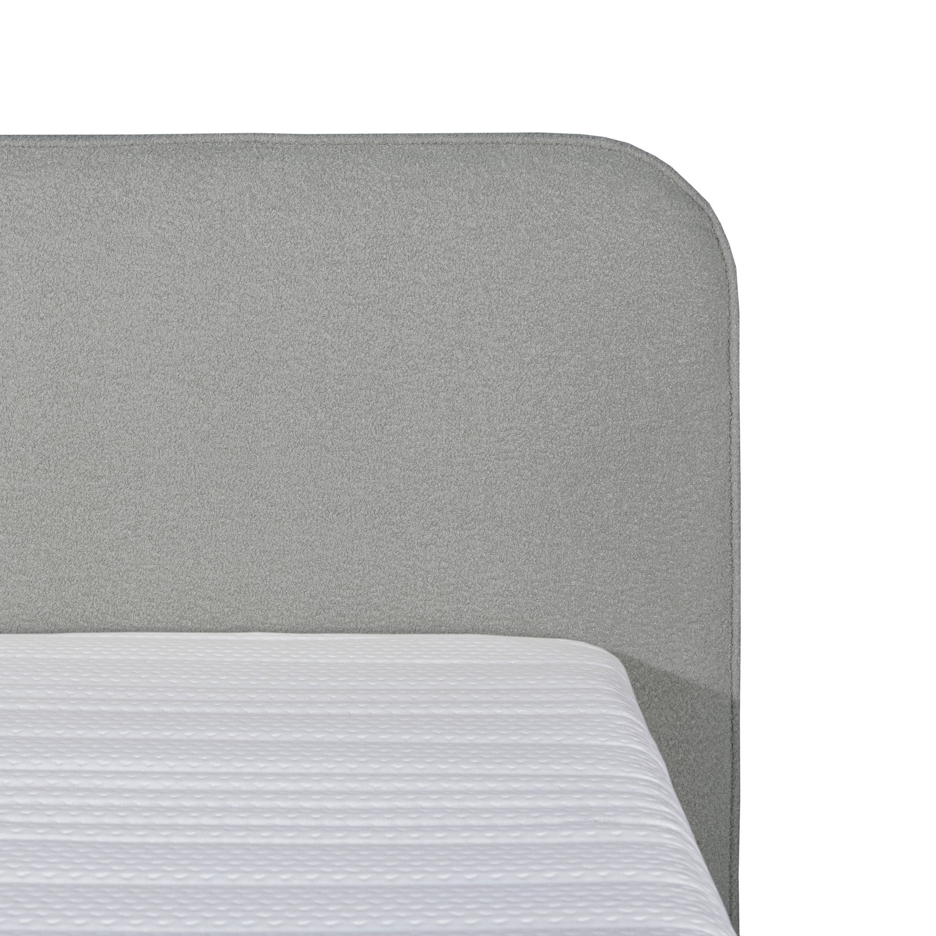 Mrgenn Boucl Eenpersoons Boxspring Grijs 90 215 210
