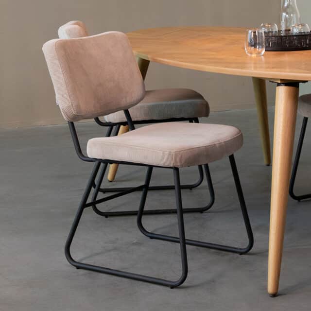 Label51 Eetkamerstoel Noah 8211 Naturel 8211 Boucle