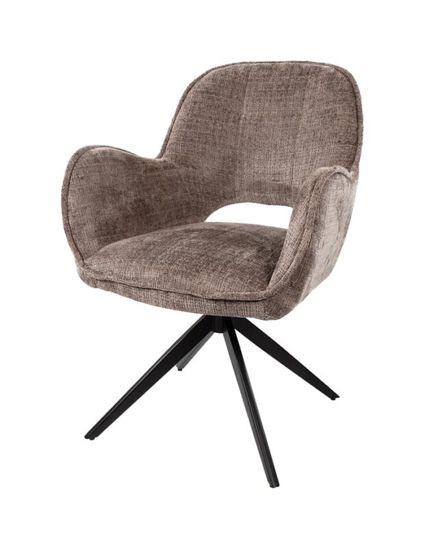 Eetkamerstoel Alicia 8211 Draaipoot 360ars 8211 Cremona 8211 Fur 24