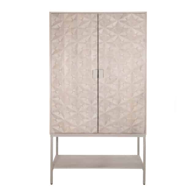 2 Deurs Kast Trinity Met Onderplank Mango Ashblond
