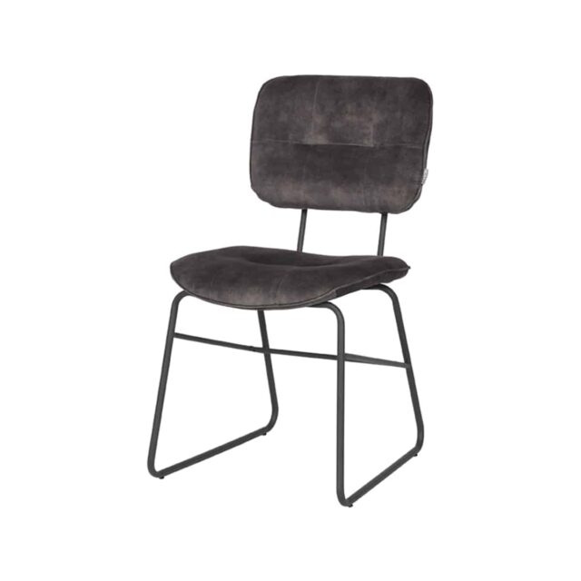Eetkamerstoel Dez 8211 Antraciet 8211 Velours Minimale Bestelling 2 Stuks