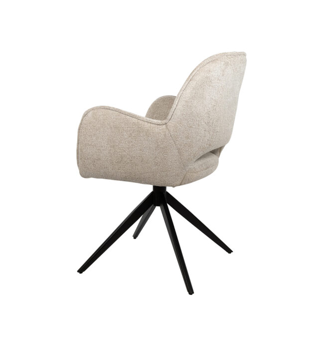 Eetkamerstoel Alicia 8211 Draaipoot 360ars 8211 Cremona 8211 Taupe 04 Minimale Bestelling 2 Stuks