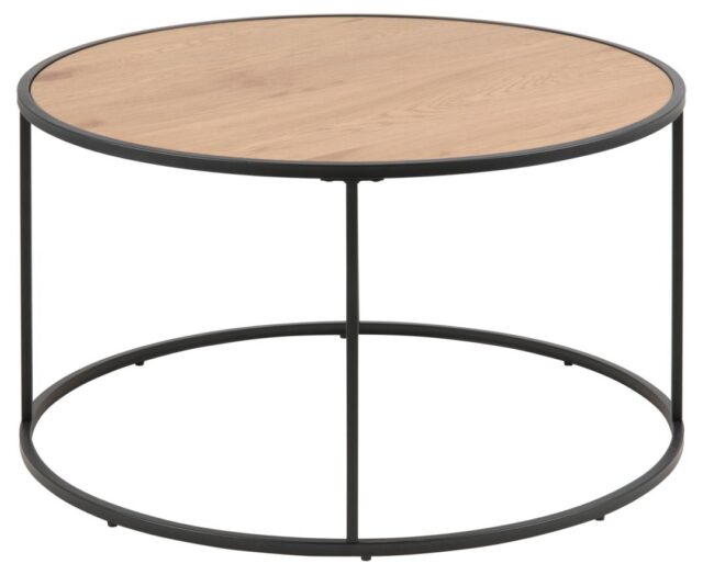 Bijzettafel Seaford 8211 Wild Eiken Melamine 8211 Metaal