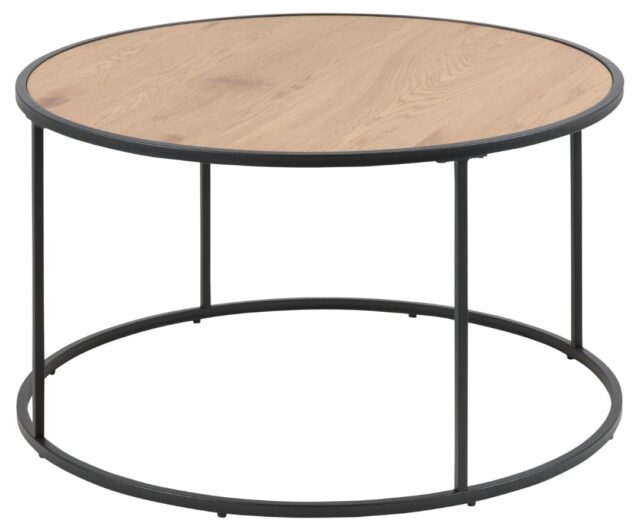 Bijzettafel Seaford 8211 Wild Eiken Melamine 8211 Metaal