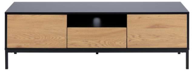 Tv Meubel Seaford 8211 Zwart Pu Mdf