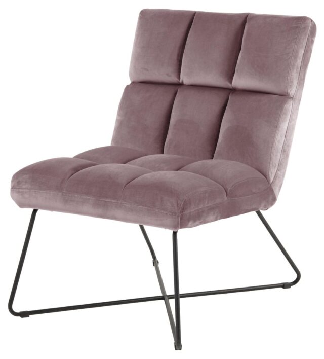 Loungestoel Alba 8211 Stof Oud Roze