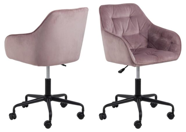 Bureaustoel Brooke 8211 Met Armleuning 8211 Stof Vic Oudroze