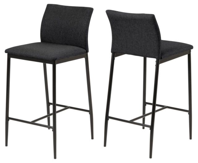 Barkruk Demina 8211 Stof Sawana Grijs 8211 Metaal Minimale Bestelling 2 Stuks