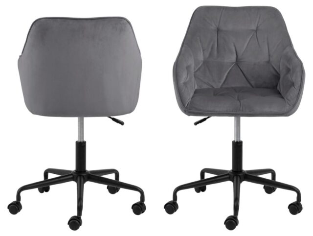 Bureaustoel Brooke 8211 Met Armleuning 8211 Stof Vic Donkergrijs