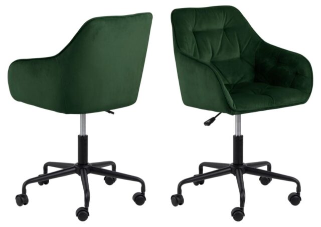 Bureaustoel Brooke 8211 Met Armleuning 8211 Stof Vic Bosgroen