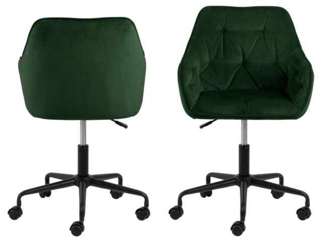 Bureaustoel Brooke 8211 Met Armleuning 8211 Stof Vic Bosgroen