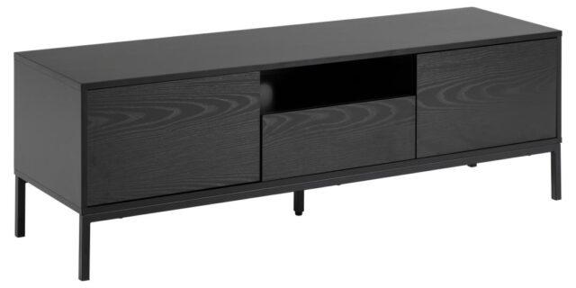 Tv Meubel Seaford 8211 Zwart Pu Mdf