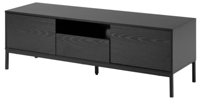 Tv Meubel Seaford 8211 Zwart Pu Mdf