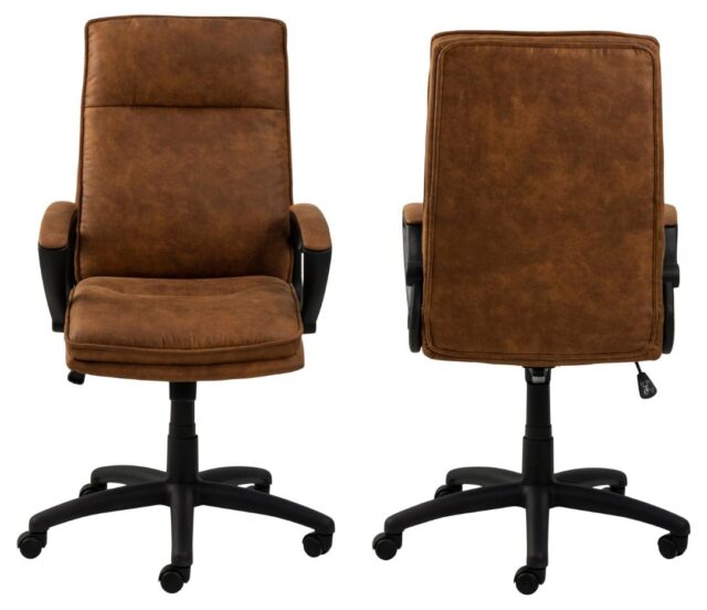Bureaustoel Brad 8211 Met Armleuningen 8211 Stof Preston Camel