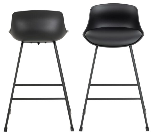 Barkruk Tina 8211 Zwart Pu 8211 Metaal Minimale Bestelling 2 Stuks