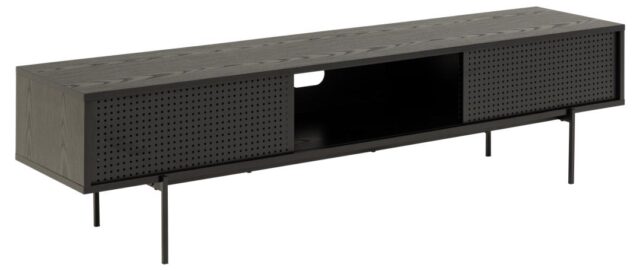 Tv Meubel Angus 8211 Zwart Ruw Melamine