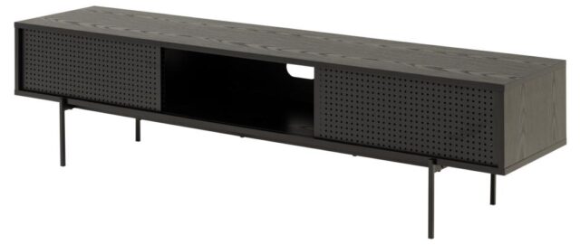Tv Meubel Angus 8211 Zwart Ruw Melamine